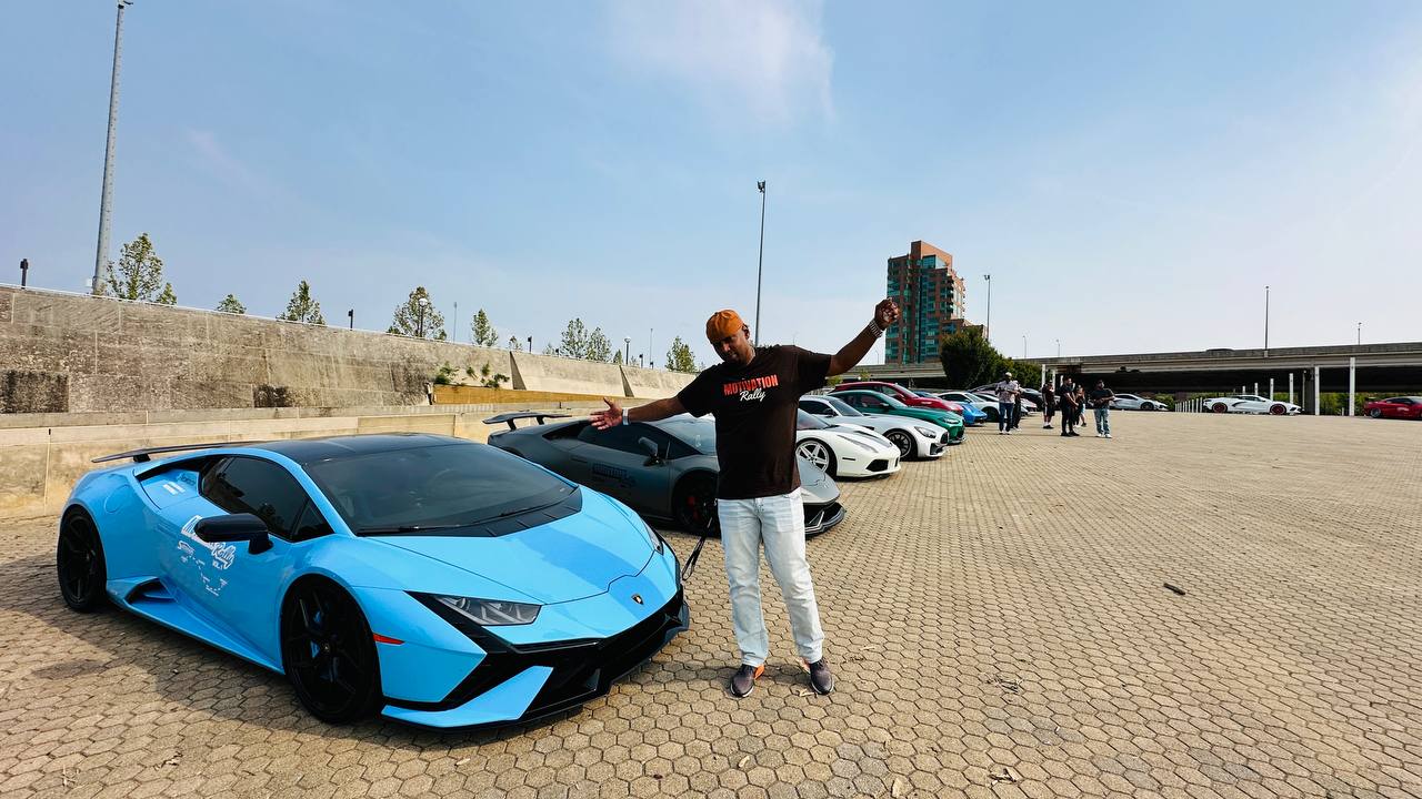 Supercars at the rally